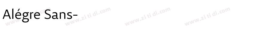 Alégre Sans字体转换